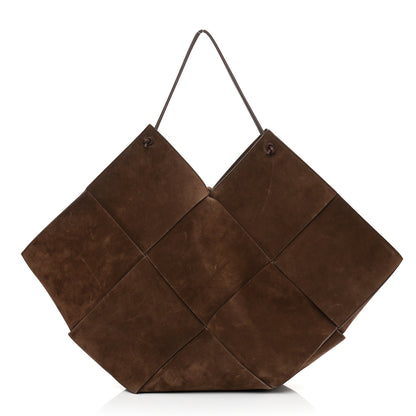 Bottega Veneta Suede Maxi Intrecciato Tote Brownie 3 of 10