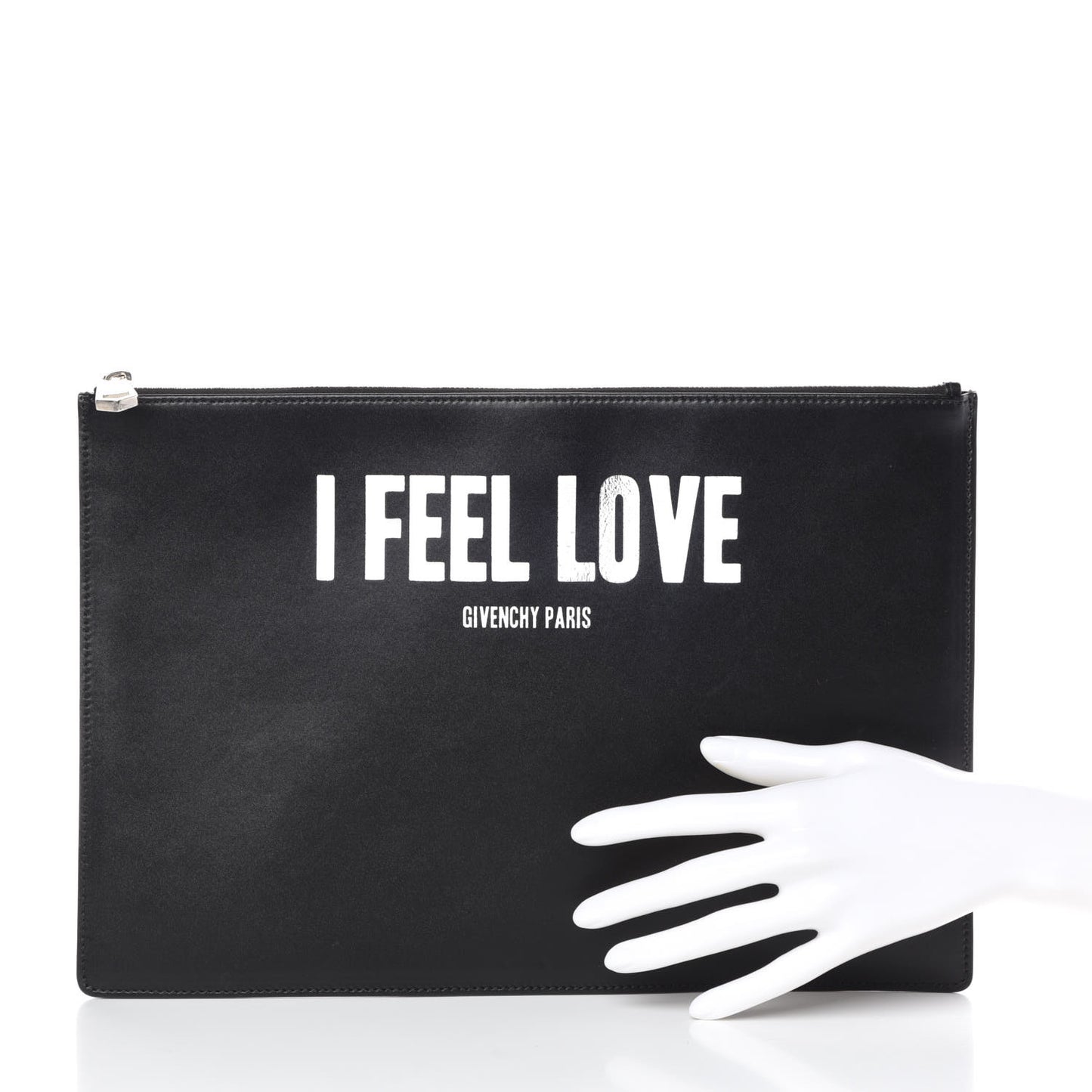 Calfskin I Feel Love Medium Pouch Black