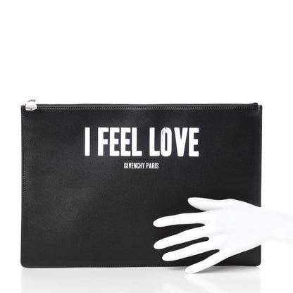Givenchy Calfskin I Feel Love Medium Pouch Black 2 of 7