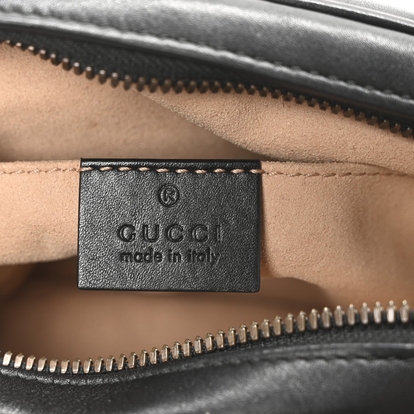 Calfskin Matelasse GG Marmont Belt Bag 85 34 Black