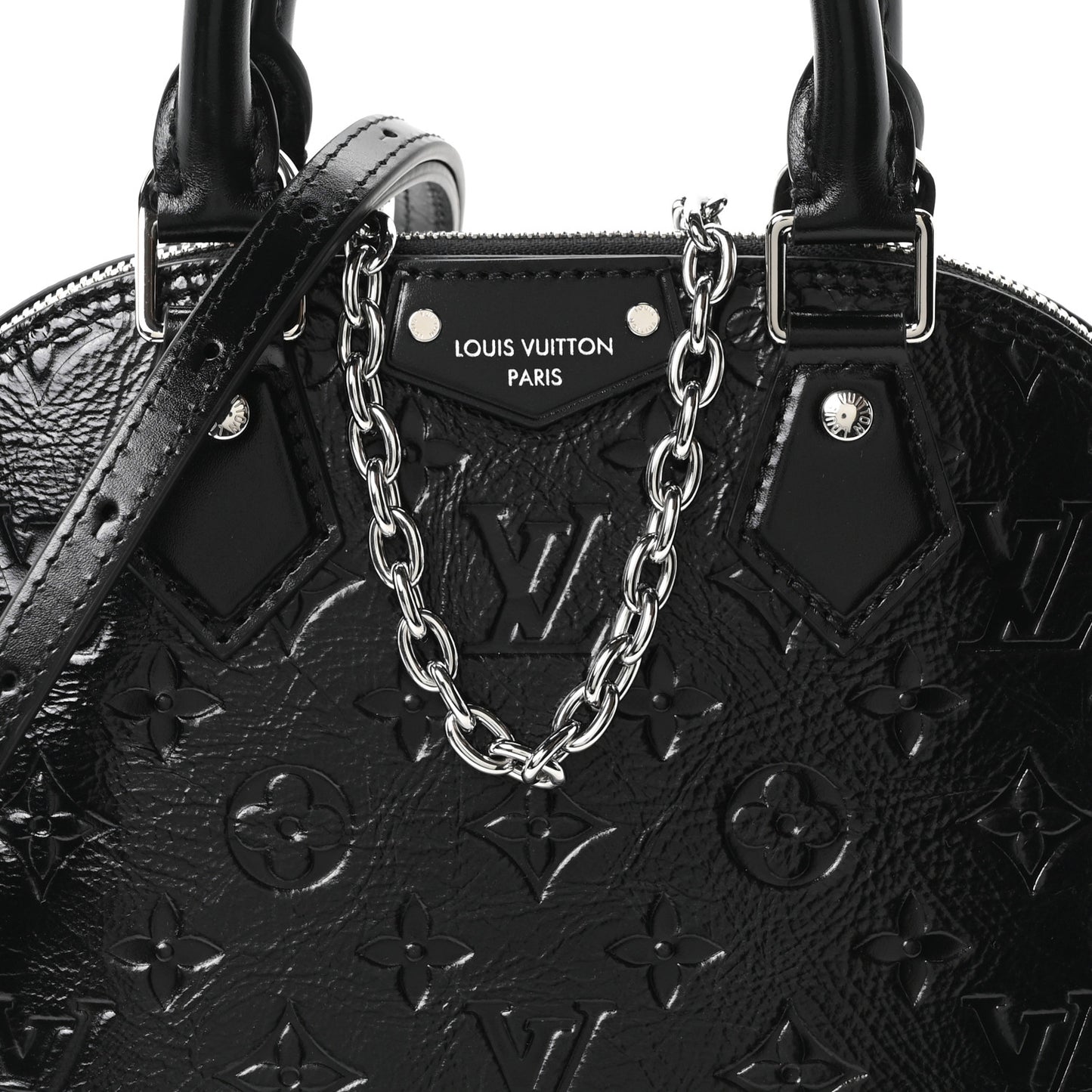 Calfskin Monogram Alma Trunk BB Black