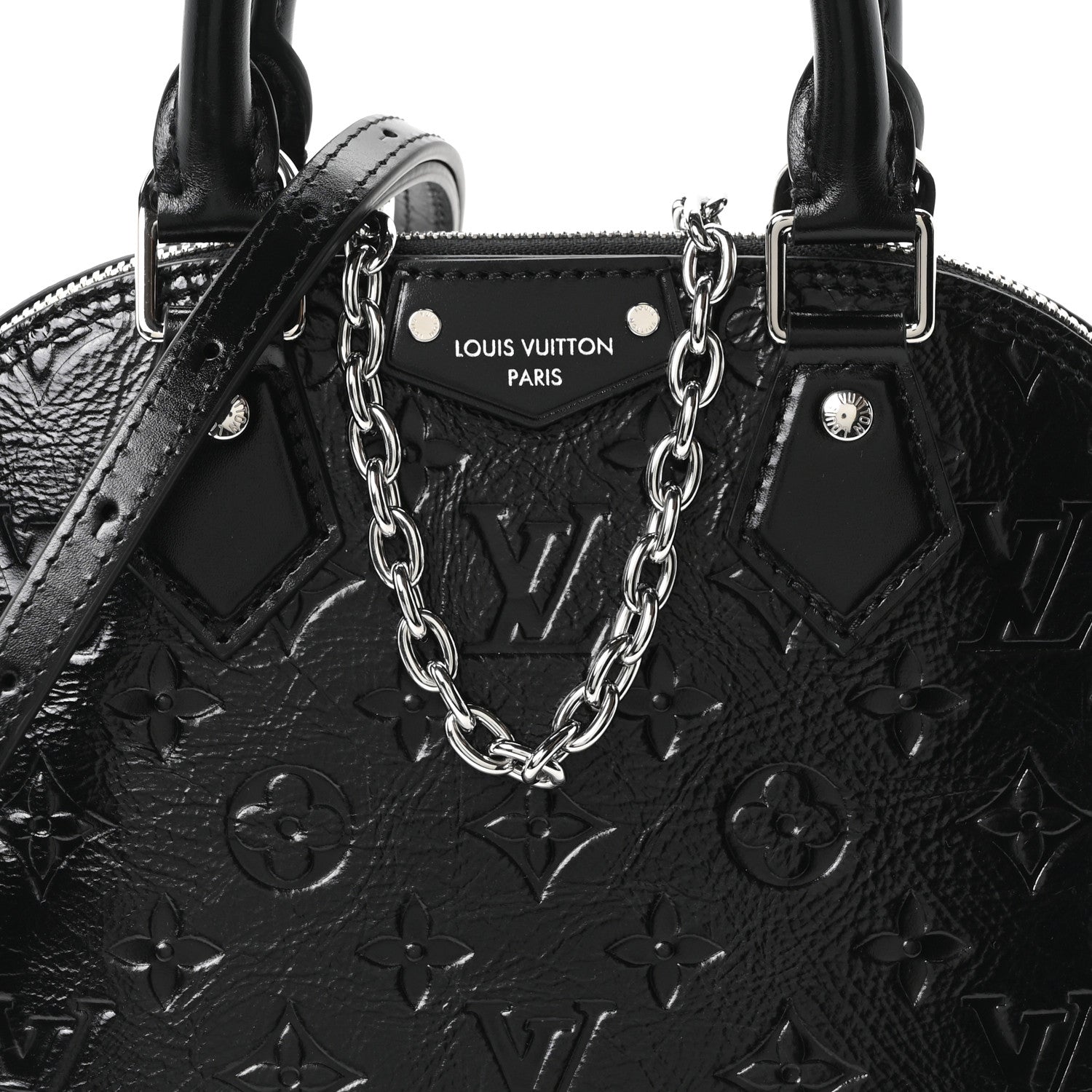 Louis Vuitton Calfskin Monogram Alma Trunk BB Black 7 of 9