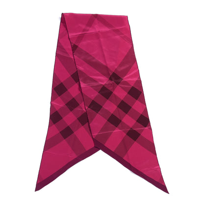 Burberry Silk Check Slim Scarf Pink 1 of 3