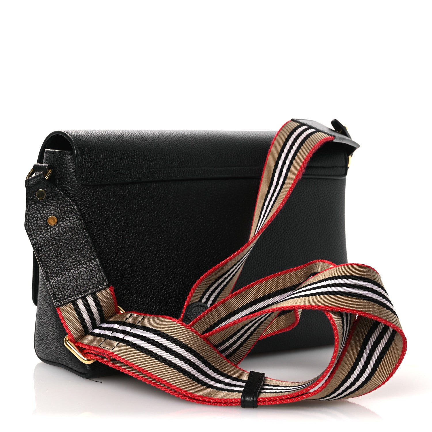 Burberry Grainy Calfskin Note Crossbody Bag Black 3 of 14