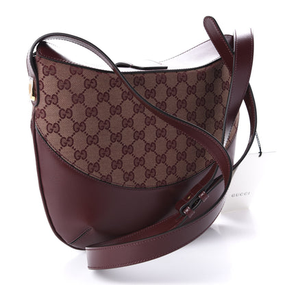 Gucci GG Monogram Calfskin Medium Arli Shoulder Bag Sahara Rubino Chardonnay 3 of 10