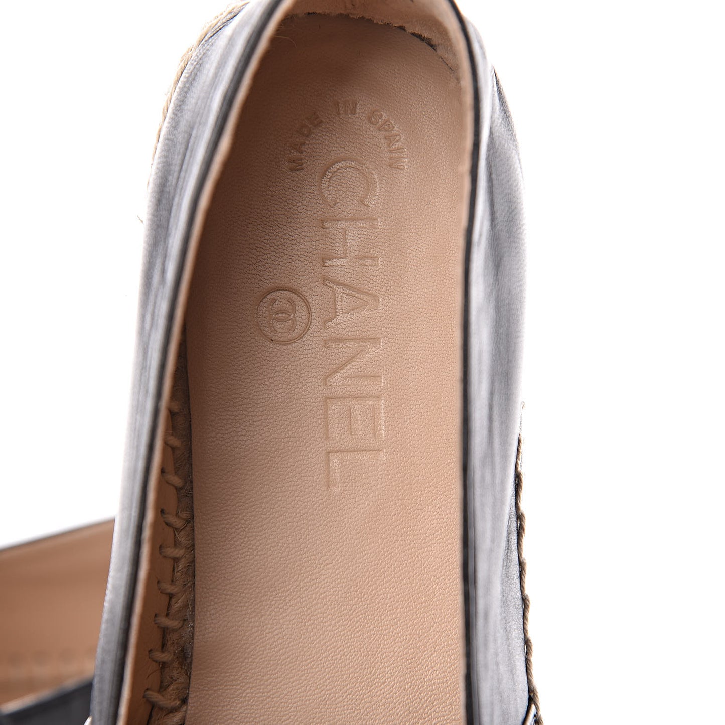 Lambskin CC Espadrilles 40 Black