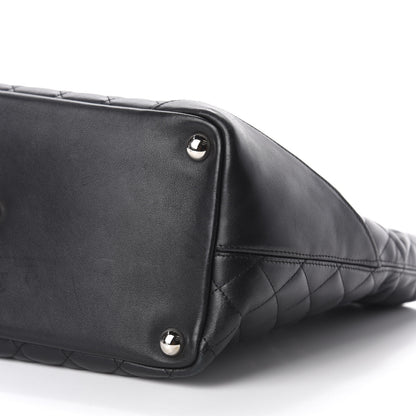 Chanel Calfskin Quilted Large Cambon Tote Black White 7 of 10