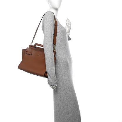Dolce & Gabbana DOLCE GABBANA Vitello Morbido Large Sicily 62 Bag Brown 2 of 9