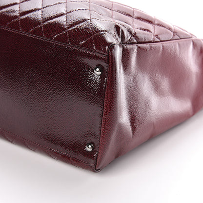 Chanel Patent Caviar Diamond Quilted Large Shine Reissue Tote Red 12 of 12