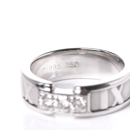 Tiffany 18K White Gold Diamond Atlas Ring 47 4 5 of 6