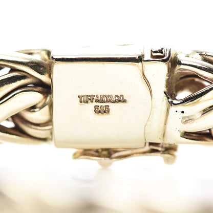 Tiffany 14K Yellow Gold Russian Braid Chain Bracelet 4 of 6