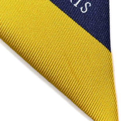 Hermes Silk Les Voitures Exquises Twilly Marine Gris Gold 4 of 5