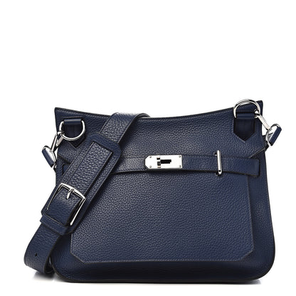 Hermes Taurillon Clemence Jypsiere 31 Bleu Saphir 1 of 12