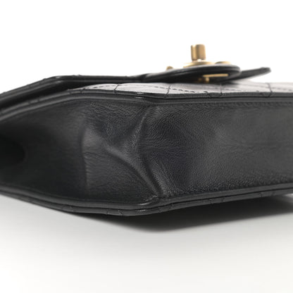 Chanel Goatskin Quilted Chic Pearls Flap Black 9 of 11