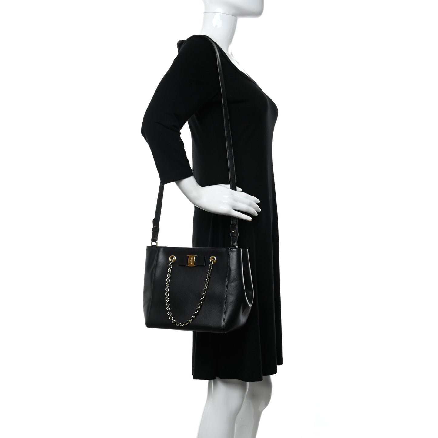 Calfskin Vany Bag Black