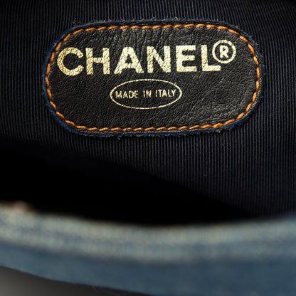Chanel Denim Tortoise Timeless CC Tote Blue 6 of 10