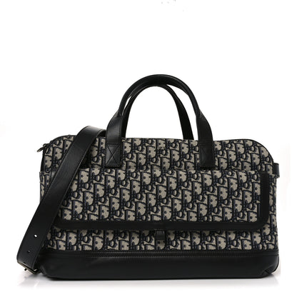 Christian Dior Oblique Calfskin Hit The Road Pet Carrier Blue 1 of 10