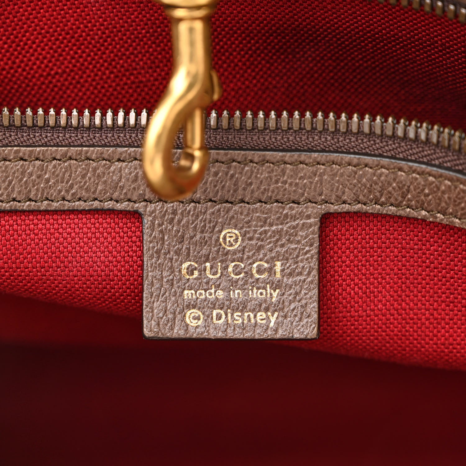 Gucci X DISNEY GG Supreme Monogram Donald Duck Retro Interlocking G Shopping Tote Beige Multicolor New Acero 6 of 11