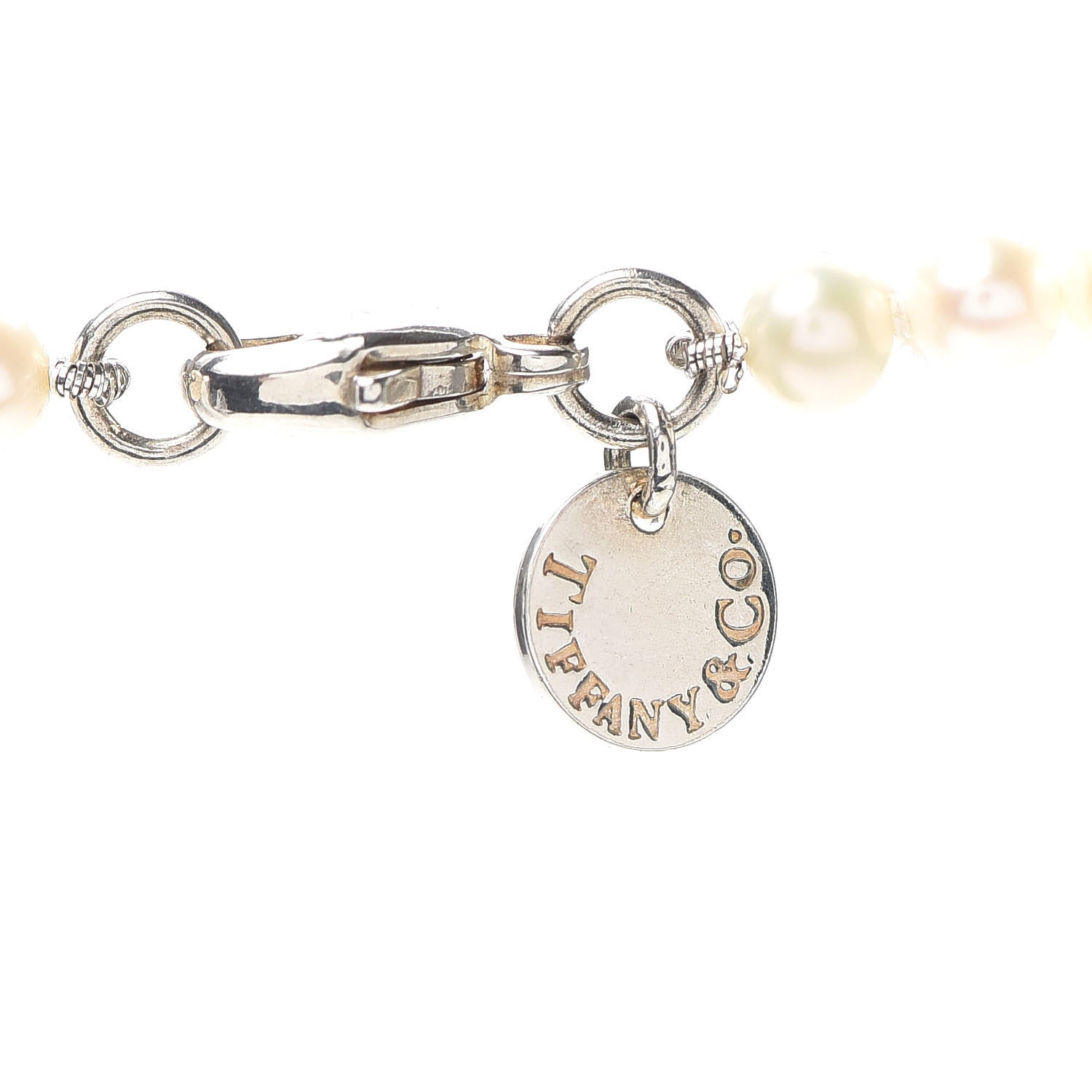 Tiffany Sterling Silver Pearl 5-6mm Ziegfeld Necklace 4 of 6