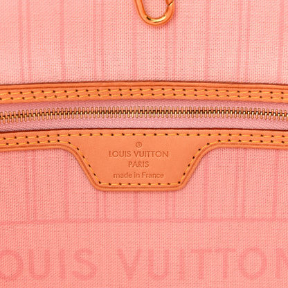 Louis Vuitton Damier Azur Neo Neverfull MM Rose Ballerine 7 of 12