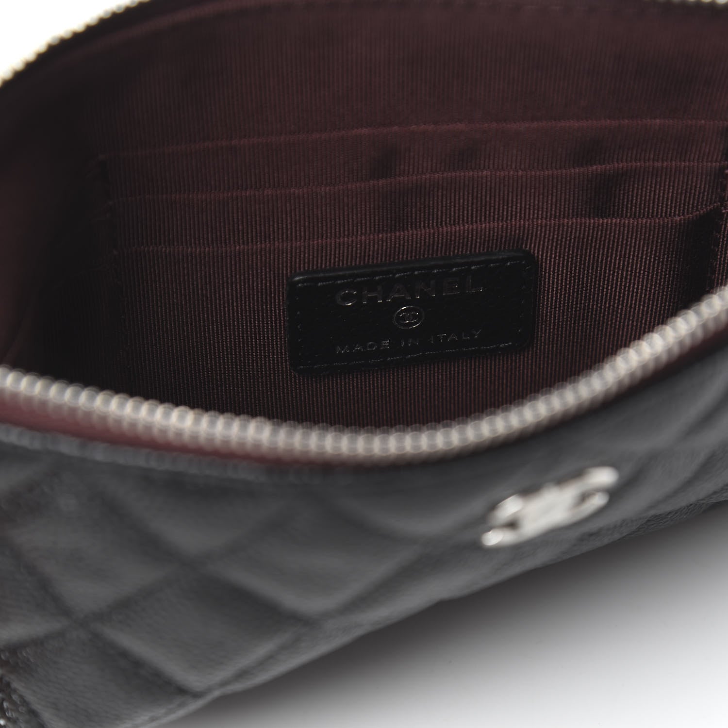 Chanel Caviar Quilted Small Pouch Black 6 of 8