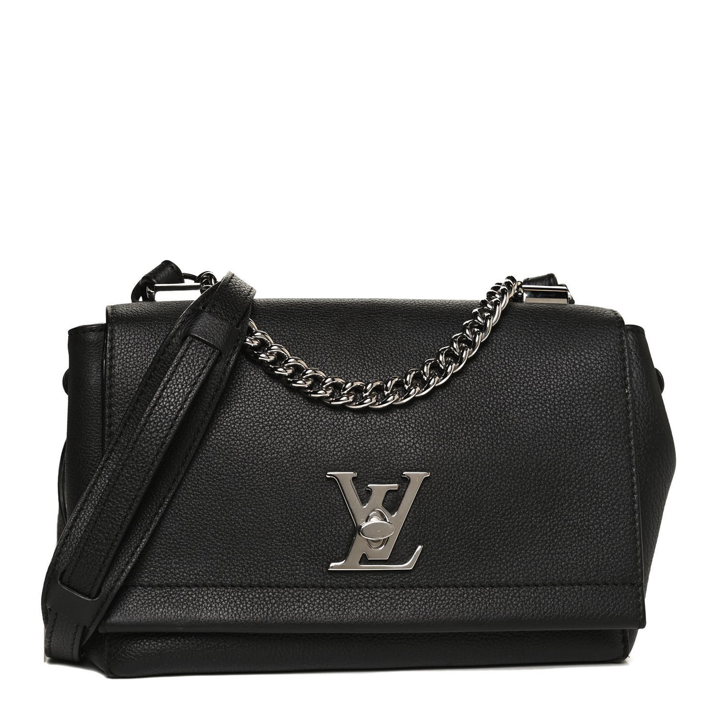 Calfskin Lockme II Chain Bag BB Black