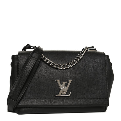 Louis Vuitton Calfskin Lockme II Chain Bag BB Black 1 of 10