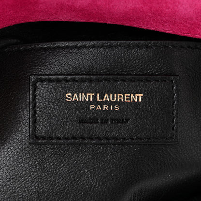 Saint Laurent Patent Calfskin Matelasse Monogram Small Vicky Chain Bag Bubblegum 6 of 10
