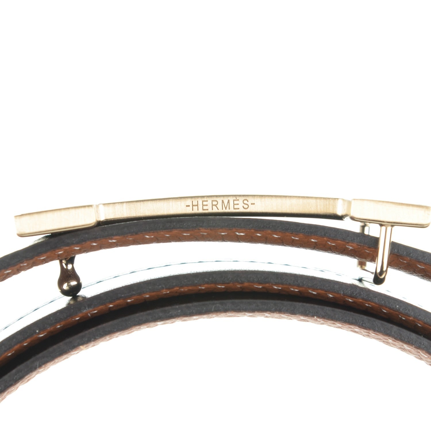 Hermes Box Togo 32mm Quizz H Belt 95 Black Gold 7 of 8
