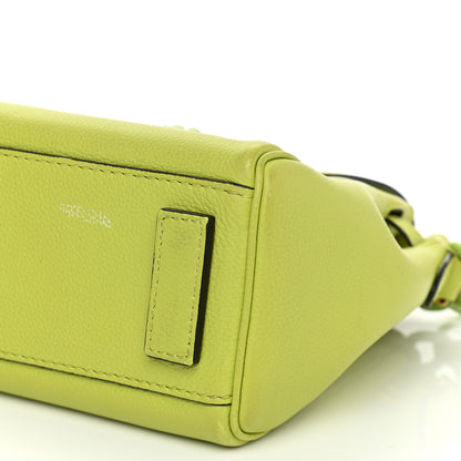 Versace Calfskin Medusa Small Top Handle Handbag Lime 6 of 12