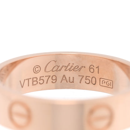 Cartier 18K Pink Gold 5.5mm LOVE Ring 61 9.5 4 of 5