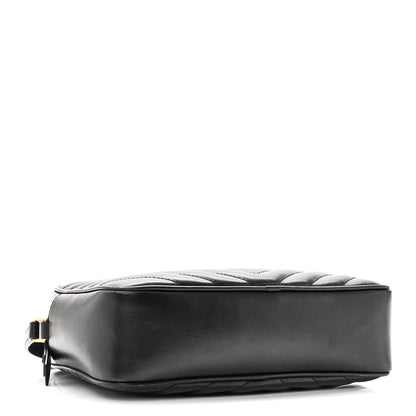 Saint Laurent Calfskin Matelasse Monogram Lou Camera Bag Black 4 of 11