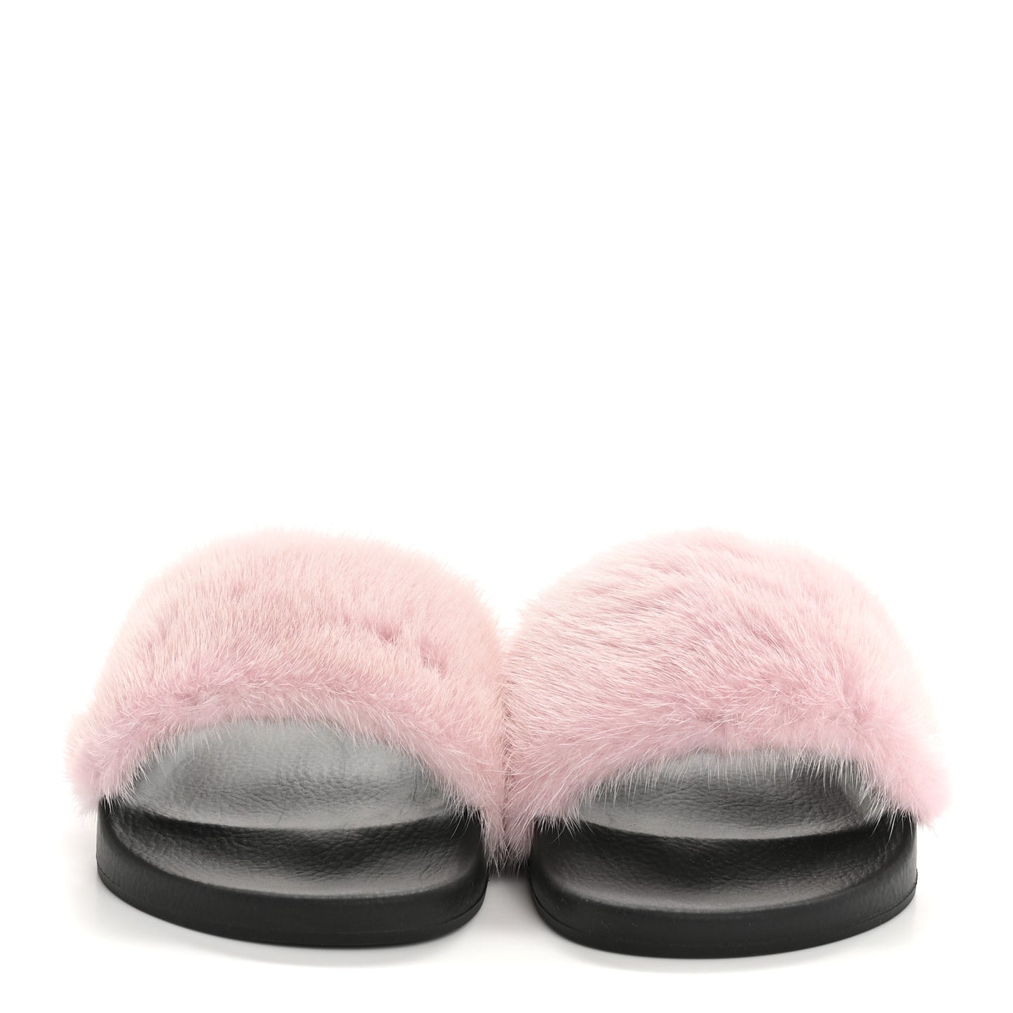 Mink Rubber Slide Sandals 38 Rose Poudre