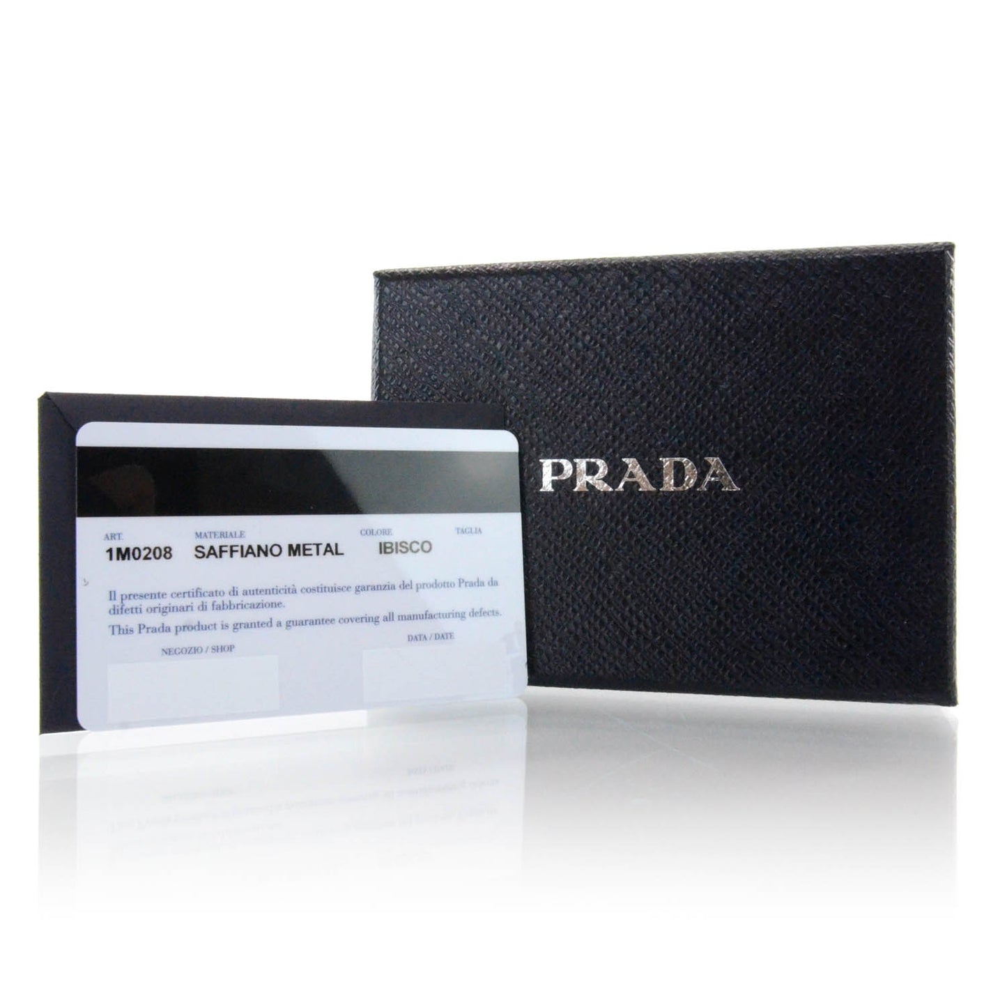Saffiano Metal Card Case Ibisco