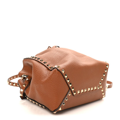 Valentino Garavani Grained Calfskin Rockstud Small Bucket Bag Selleria 4 of 9