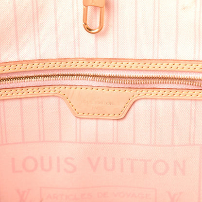Louis Vuitton Damier Azur Neo Neverfull MM Rose Ballerine 8 of 11