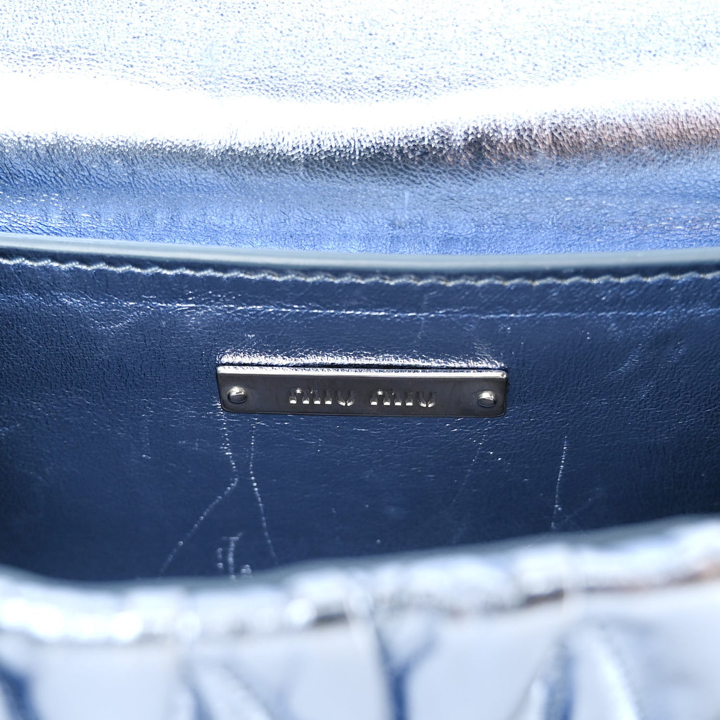 Metallic Nappa Matelasse Crystal Embellished Lady Shoulder Bag