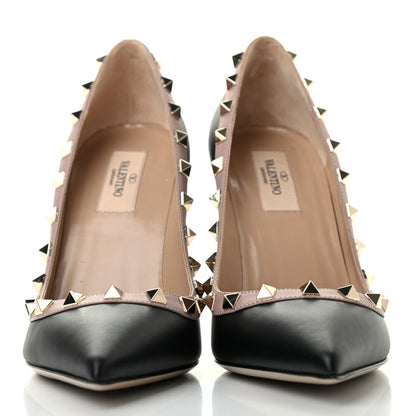 Valentino Garavani Nappa Rockstud 100mm Pumps 38 Black Poudre 2 of 8