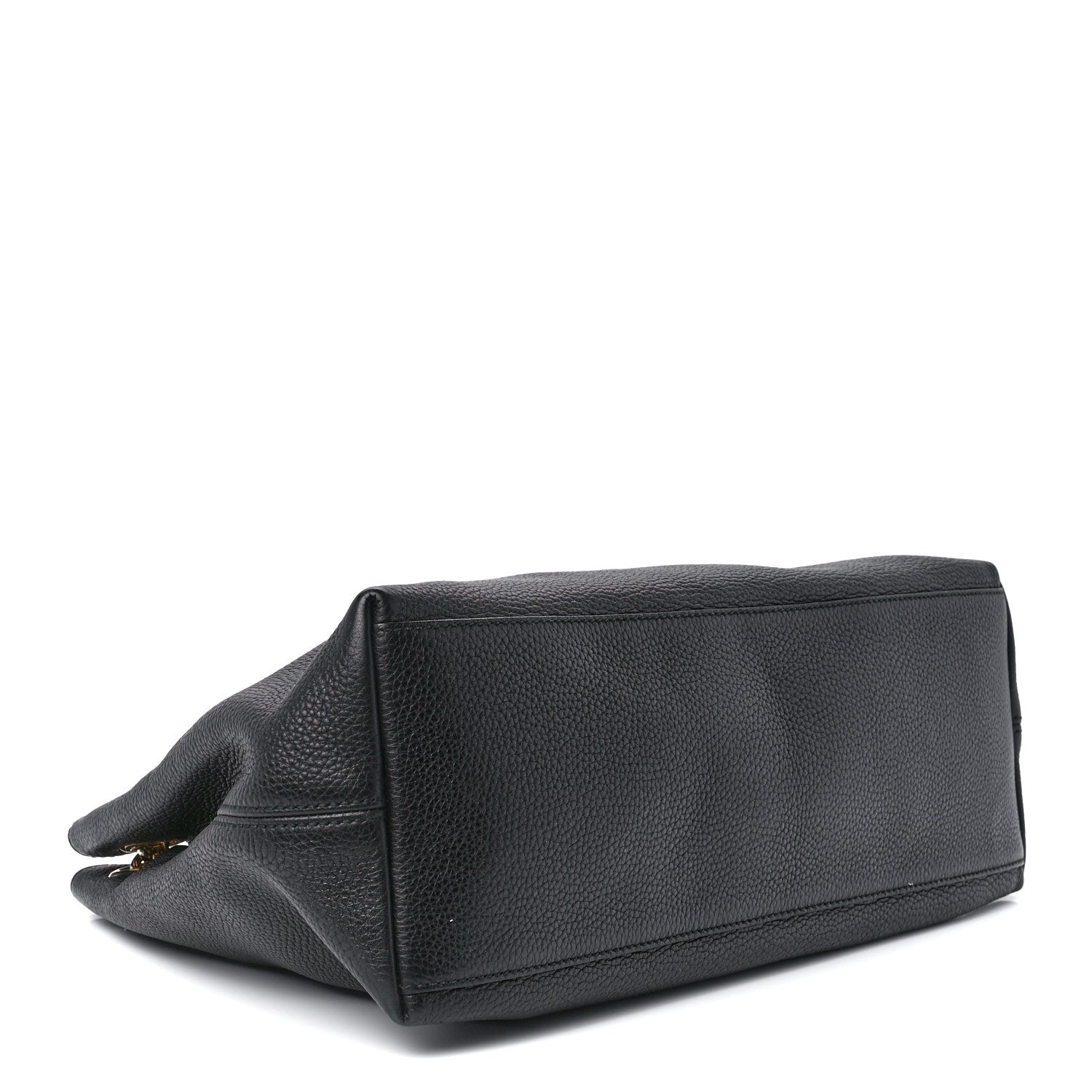 Gucci Pebbled Calfskin Medium Soho Chain Shoulder Bag Black 4 of 11