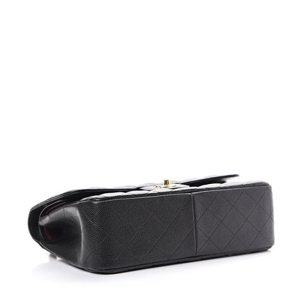 Chanel Caviar Quilted Jumbo Double Flap Black 3 of 11