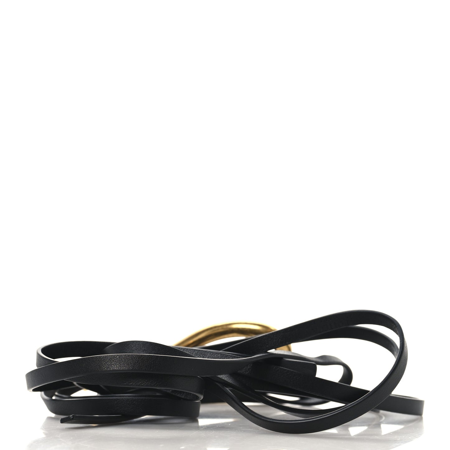 Calfskin Wrap Belt Black