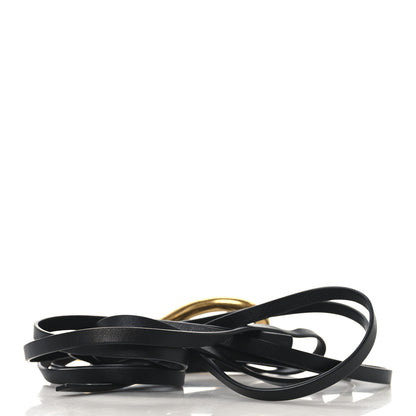 Bottega Veneta Calfskin Wrap Belt Black 2 of 3