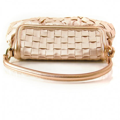 Fendi Satin Shantung Small Chef Shoulder Bag Pink 4 of 12
