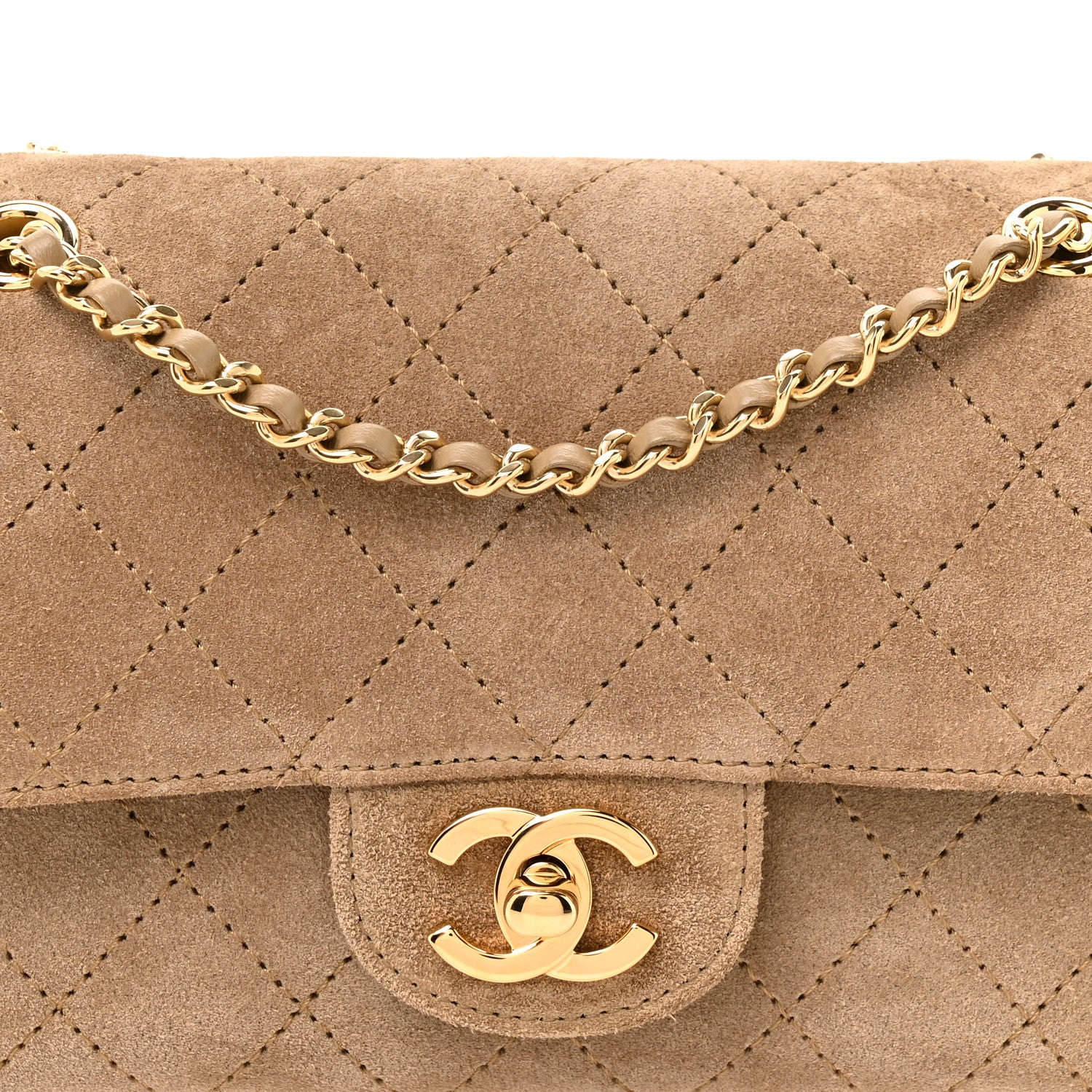 Chanel Suede Calfskin Mini Souplissimo Flap Dark Beige 7 of 9