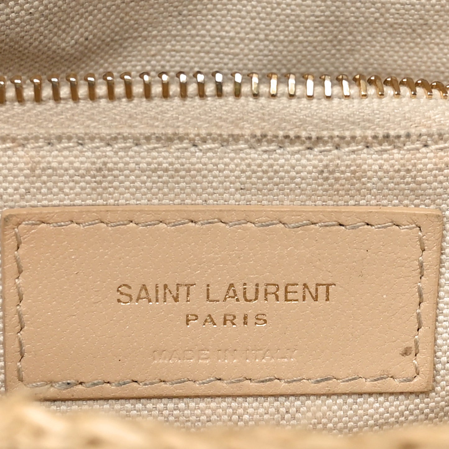 Raffia Monogram Medium Jamie Natural Avorio