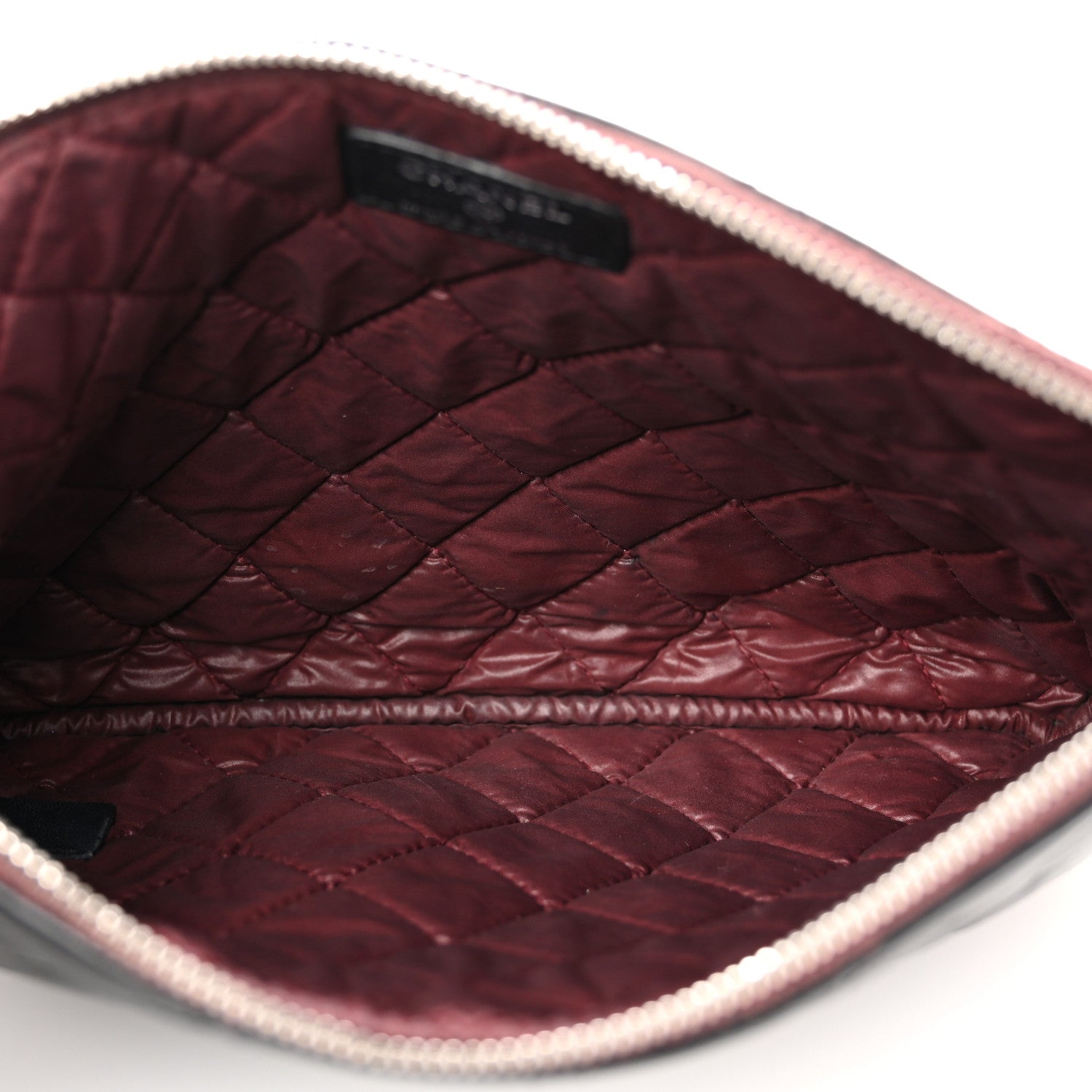 Chanel Lambskin Quilted Medium Cosmetic Case Black 5 of 7