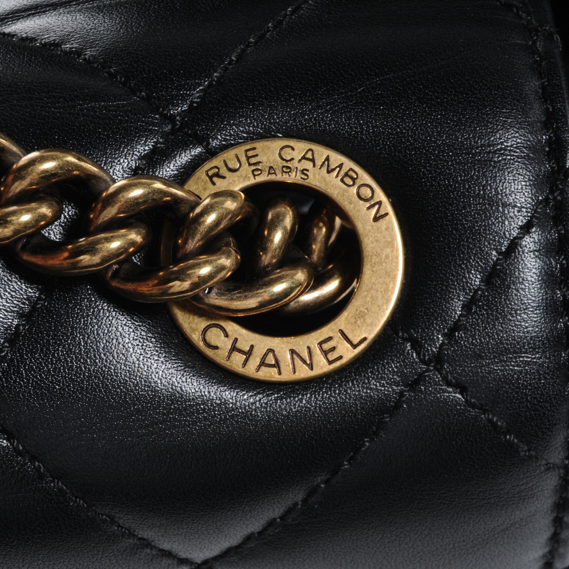 Chanel Calfskin Quilted Large Perfect Edge Flap Black 10 of 10