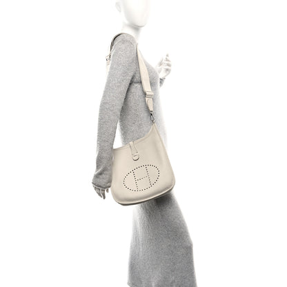 Hermes Taurillon Clemence EVELYNE III PM Beton 2 of 12