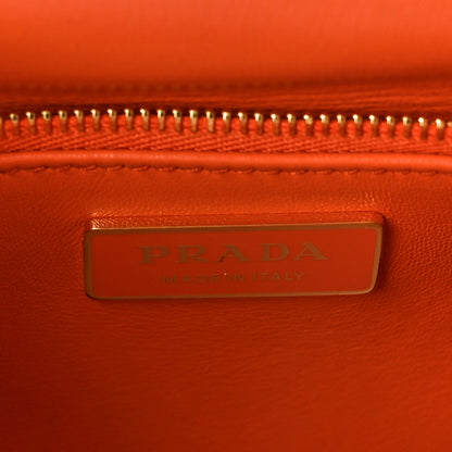 Prada Nappa Metal Quilted Small Patchwork System Flap Bag Arancio 6 of 9