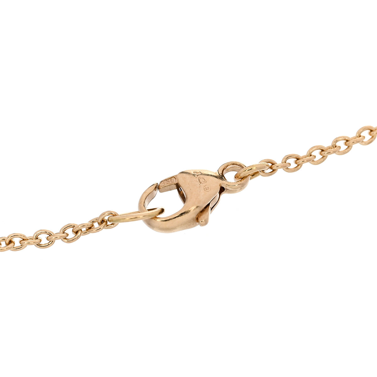 18K Yellow Gold Diamond Initial J Chain Bracelet